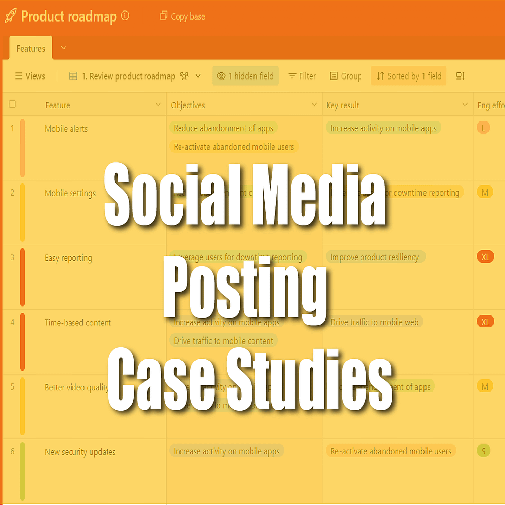 Social Media Posting case Studies